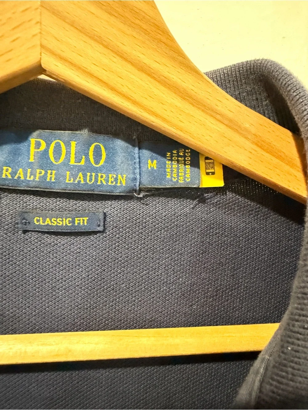 Polo by Ralph Lauren Navy Long-Sleeve Polo with Red Pony